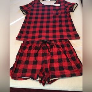 Ekouaer Cool Top+Shorts Pajama Set